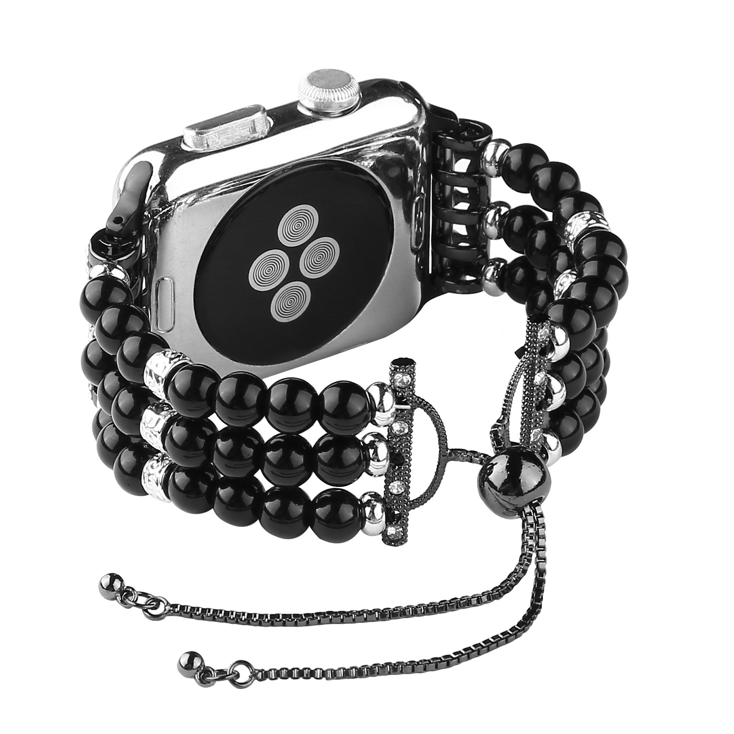 Stylish Agate Pearl Watch Strap Replacement Band for Apple Watch Series 9 8 7 41mm 6 5 4 SE (2023) SE(2022) SE 40mm 3 2 1 38mm Stylish Agate Pearl Watch Strap Replacement Band for Apple Watch Series 9 8 7 41mm 6 5 4 SE (2023) SE(2022) SE 40mm 3 2 1 38mm